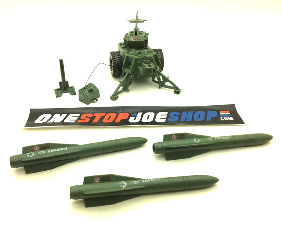 1982 VINTAGE ARAH G.I. JOE M.M.S. MMS MOBILE MISSILE SYSTEM VEHICLE ONLY LOOSE 100% COMPLETE (f)