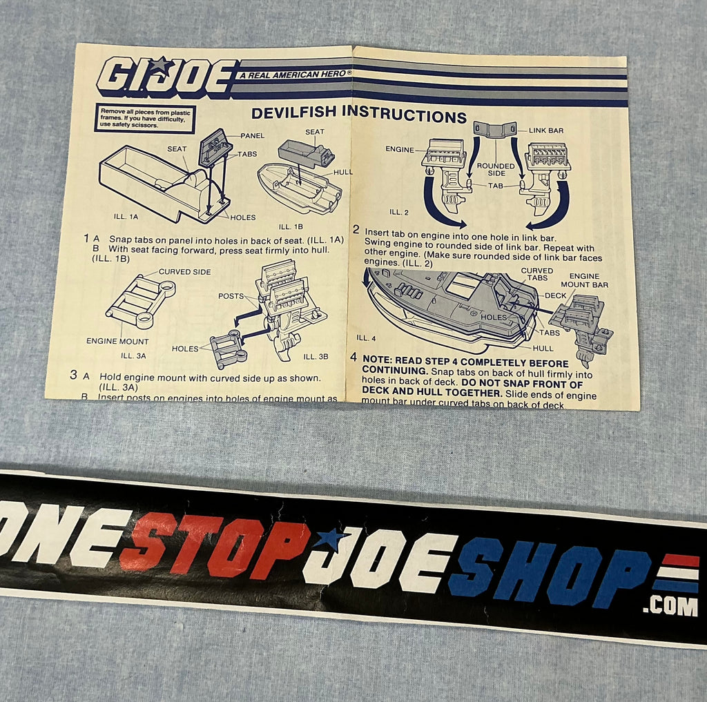 1986 VINTAGE ARAH DEVILFISH VEHICLE BLUEPRINTS (b)