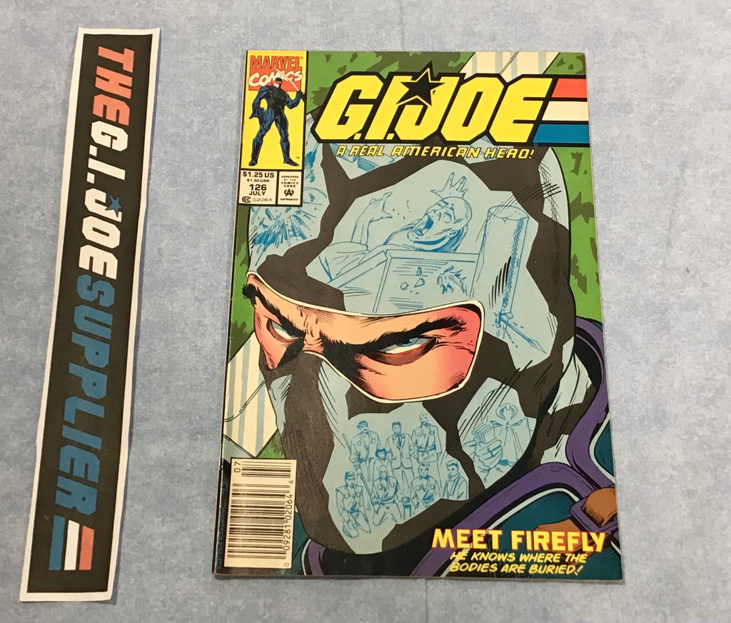 MARVEL COMICS G.I. JOE A REAL AMERICAN HERO (1982-1994) ISSUE #126 COMIC BOOK JULY 1992 NEWSSTAND EDITION