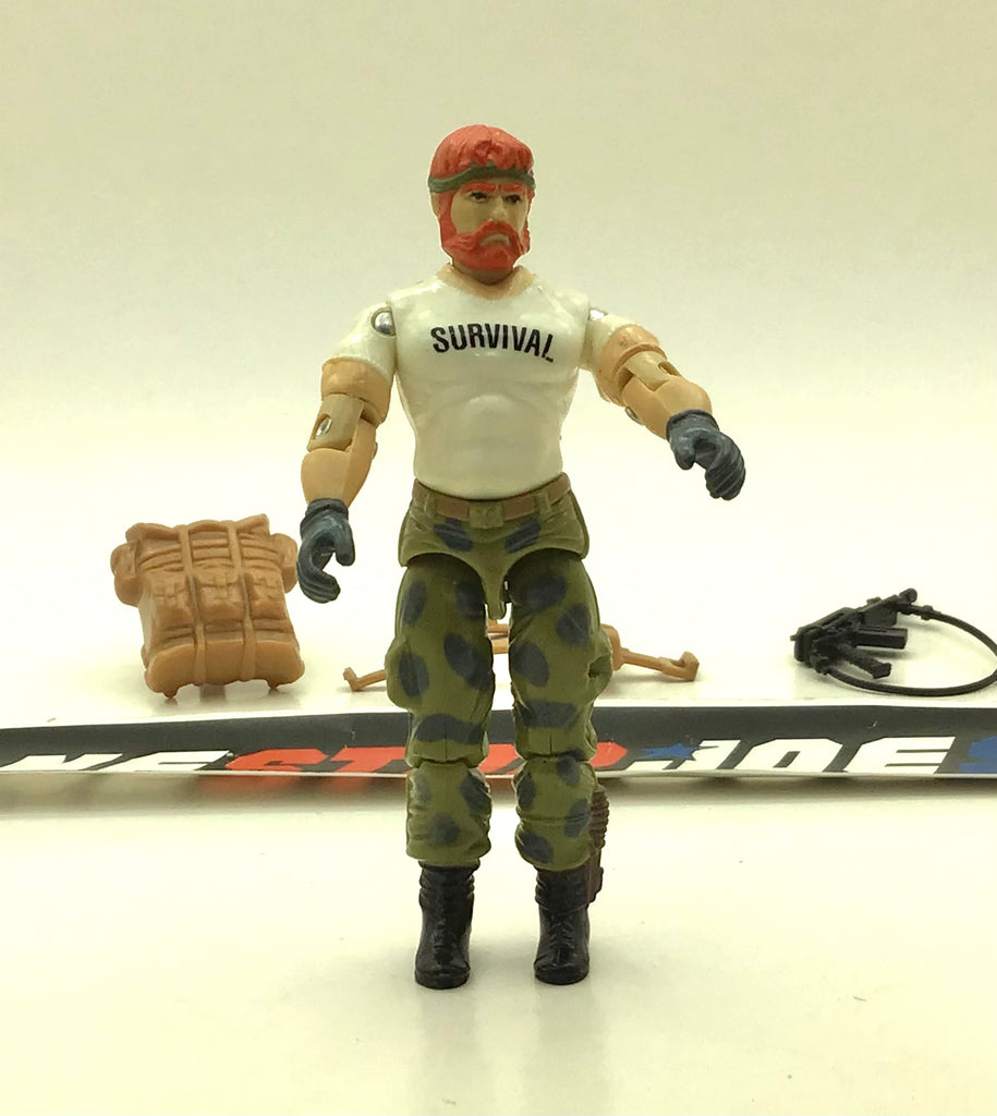 1987 VINTAGE ARAH G.I. JOE OUTBACK V1 SURVIVALIST LOOSE 100% COMPLETE (e)