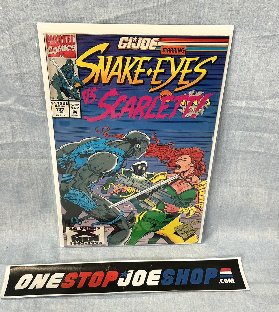 MARVEL COMICS G.I. JOE A REAL AMERICAN HERO (1982-1994) ISSUE #137 COMIC BOOK JUNE 1993 DIRECT EDITION
