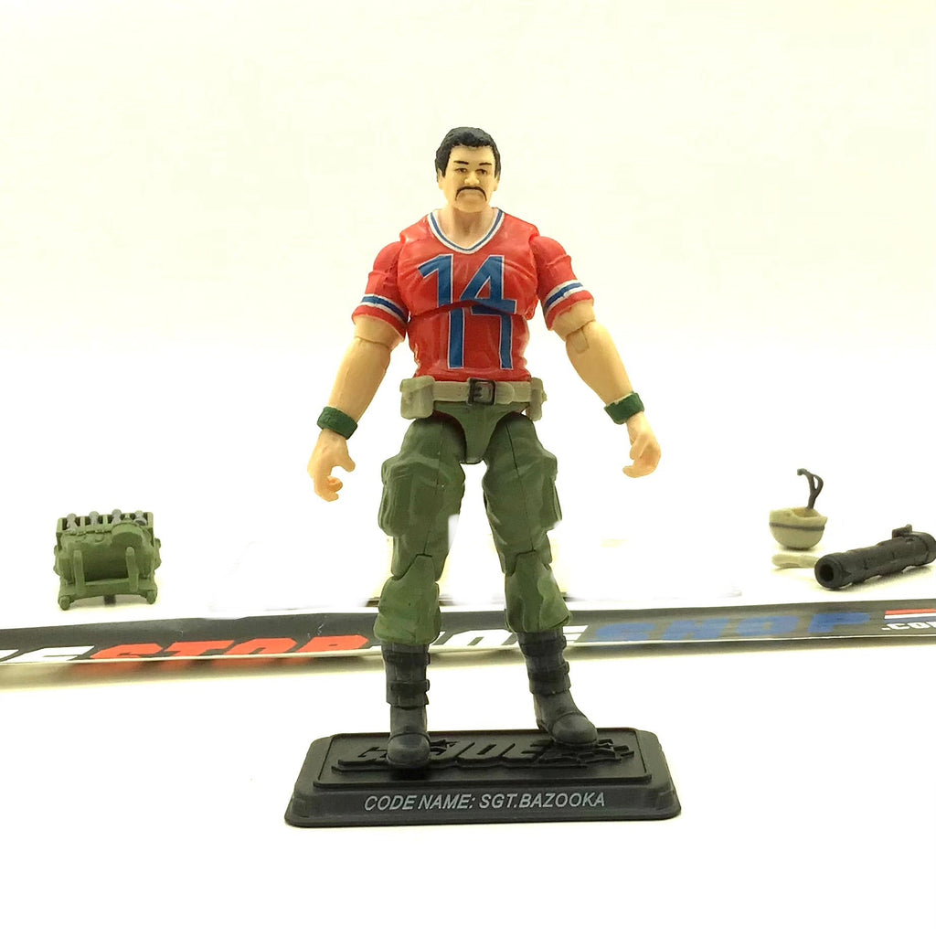 2008 25TH ANNIVERSARY G.I. JOE SGT. BAZOOKA V3 WAVE 9 LOOSE 100% COMPLETE + F/C