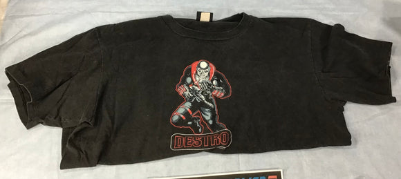 G.I. JOE COBRA DESTRO T-SHIRT WORN X-LARGE FITS LIKE MED / LRG