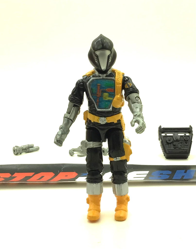 1986 VINTAGE ARAH G.I. JOE COBRA B.A.T. V1 BAT BATTLE ANDROID TROOPER LOOSE 100% COMPLETE YELLOW (e)