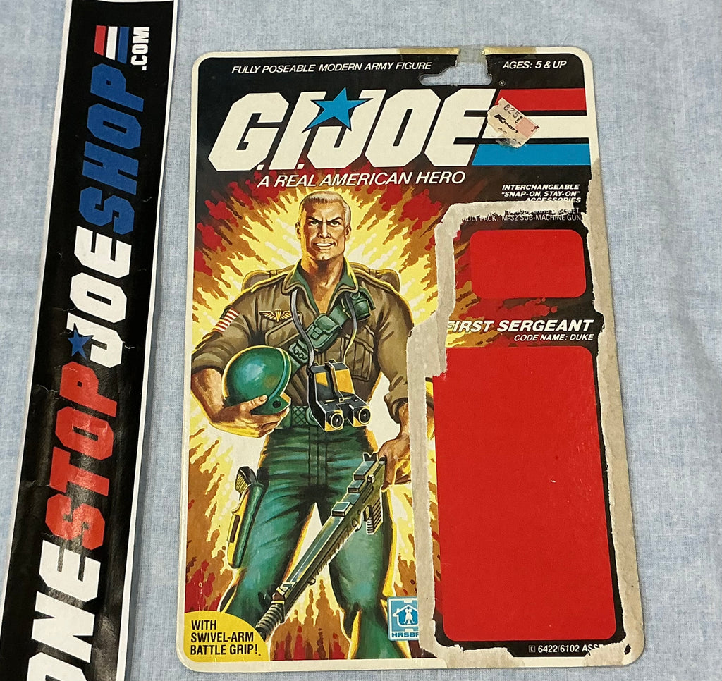 1984 VINTAGE ARAH G.I. JOE DUKE V1 FULL FILE CARD