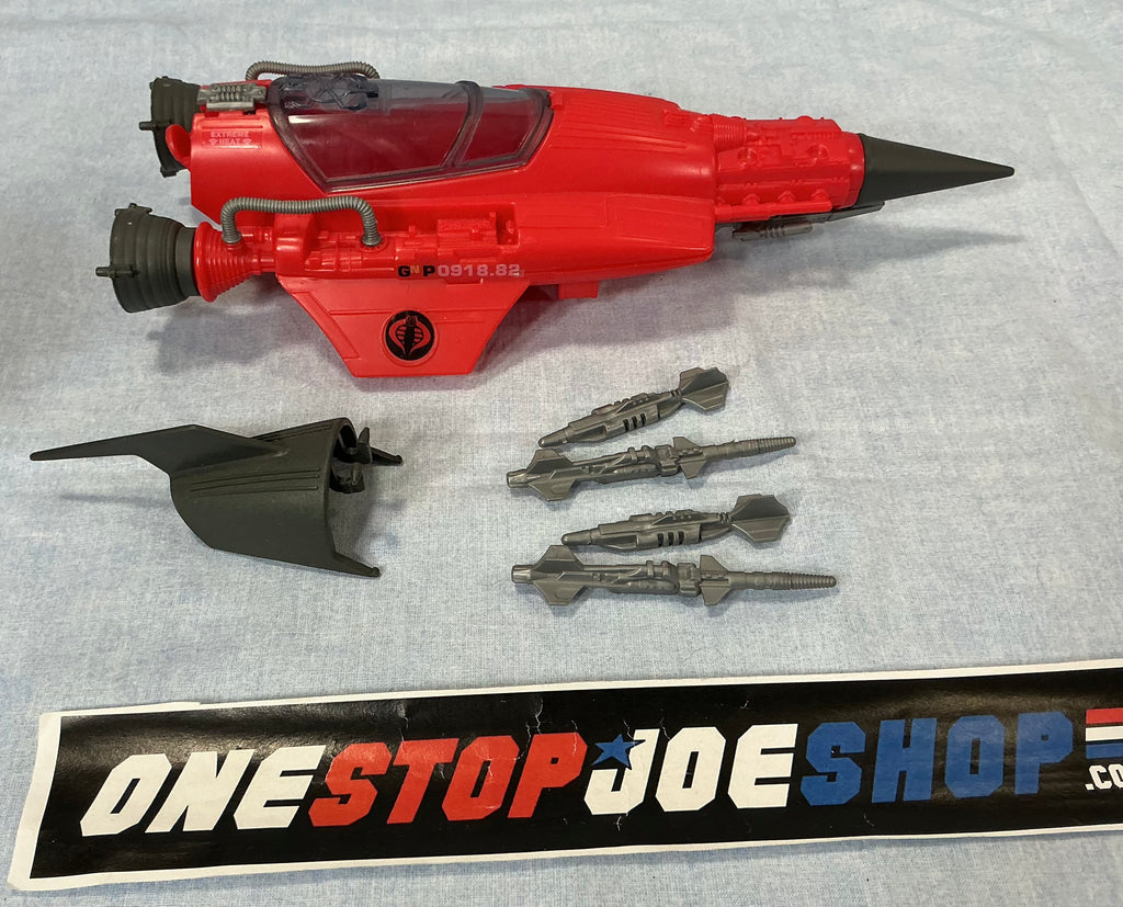 1988 VINTAGE ARAH G.I. JOE COBRA STELLAR STILETTO VEHICLE ONLY LOOSE 100% COMPLETE (c)