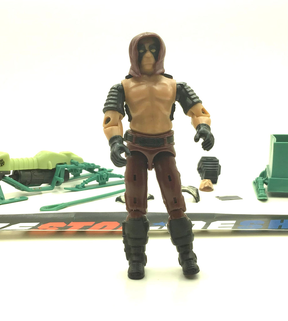 1984 VINTAGE ARAH G.I. JOE DREADNOK ZARTAN V1 MASTER OF DISGUISE W/ SWAMP SKIER & UNUSED HEAT SENSITIVE DECALS LOOSE 100% COMPLETE (c)