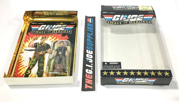 2009 25TH ANNIVERSARY G.I. JOE FLINT V15 HALL OF HEROES 8 OF 10 INTERNET EXCLUSIVE NEW SEALED FIGURE CARD W/ BLEMISHED OUTER PACKAGING