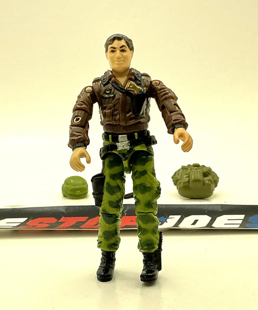 1986 VINTAGE ARAH G.I. JOE HAWK V2 COMMANDER LOOSE 100% COMPLETE (j)