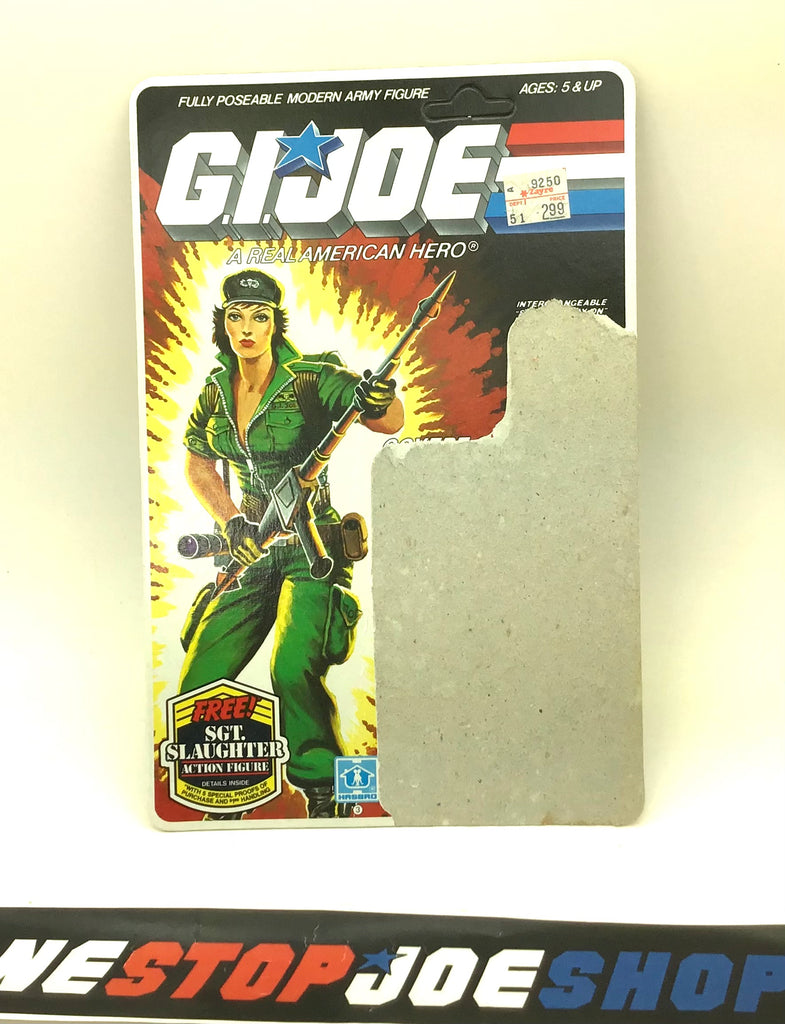 1985 VINTAGE ARAH LADY JAYE V1 FULL TRIPLE WIN FILE CARD GRAY UNPUNCHED