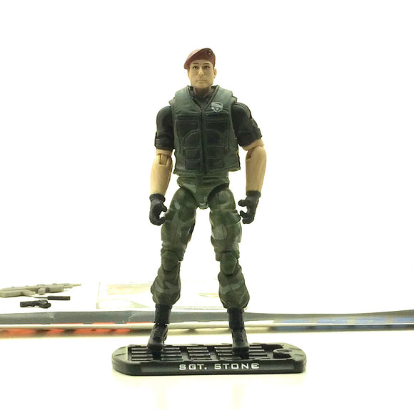 2009 ROC G.I. JOE SGT. STONE V2 SENIOR RANKING OFFICERS PACK TRU EXCLUSIVE LOOSE 100% COMPLETE + F/C