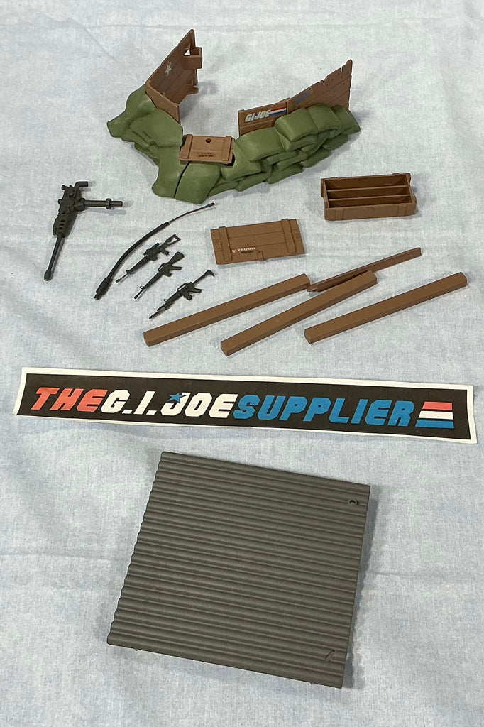 1986 VINTAGE ARAH G.I. JOE OUTPOST DEFENDER BATTLE STATION LOOSE 100% COMPLETE (d)