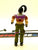 1987 VINTAGE ARAH G.I. JOE COBRA DREADNOK ZANZIBAR V1 DREADNOK PIRATE AIR SKIFF PILOT LOOSE 100% COMPLETE (g)