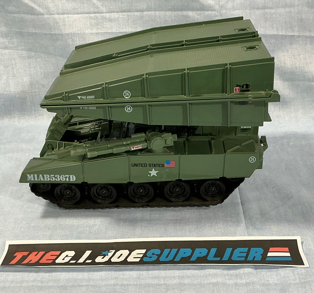 1985 VINTAGE ARAH G.I. JOE CROSS N TOSS VEHICLE ONLY BRIDGE LAYER LOOSE 100% COMPLETE (b)