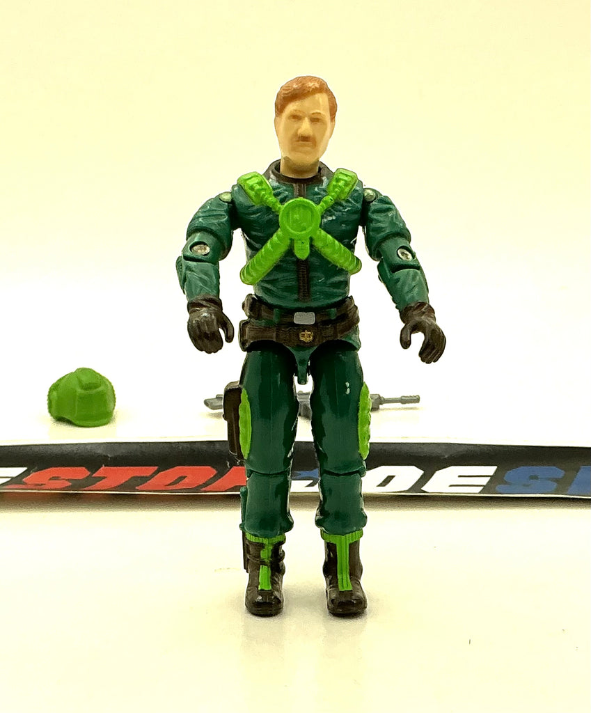 1991 VINTAGE ARAH G.I. JOE MAJOR ALTITUDE V1 BATTLE COPTER PILOT LOOSE 100% COMPLETE (d)