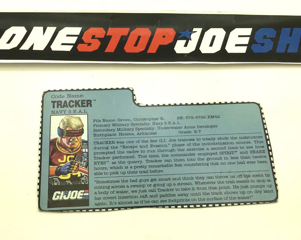 1991 VINTAGE ARAH TRACKER V1 FILE CARD (b)