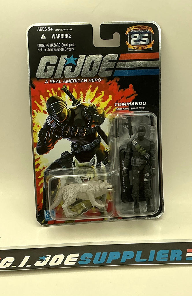 2007 25TH ANNIVERSARY G.I. JOE SNAKE EYES V29 WAVE 1 NEW SEALED FOIL CARD (e)
