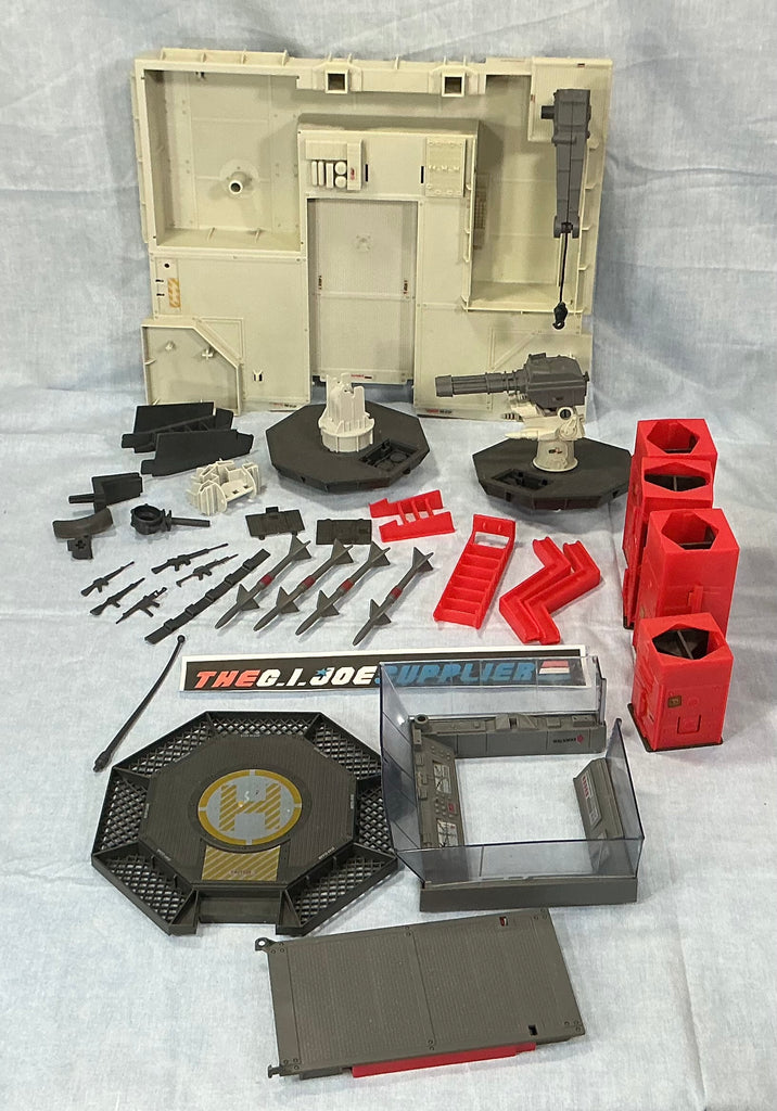 1985 VINTAGE ARAH G.I. JOE TRANSPORTABLE TACTICAL BATTLE PLATFORM VEHICLE LOOSE 100% COMPLETE (c)