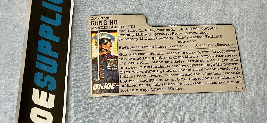 1987 VINTAGE ARAH GUNG HO V2 FRIDGE OFFER FILE CARD (f)