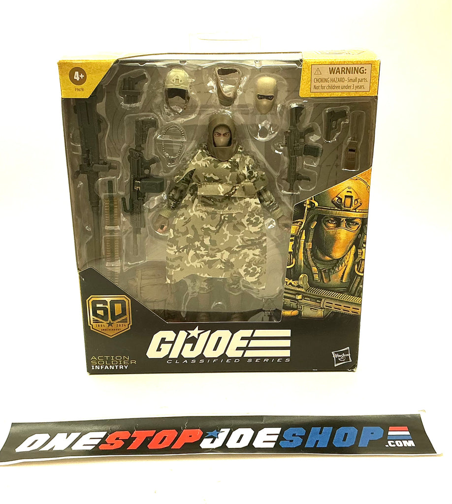 2024 60TH ANNIVERSARY CLASSIFIED G.I. JOE ACTION SOLDIER INFANTRY 6" FIGURE NEW SEALED