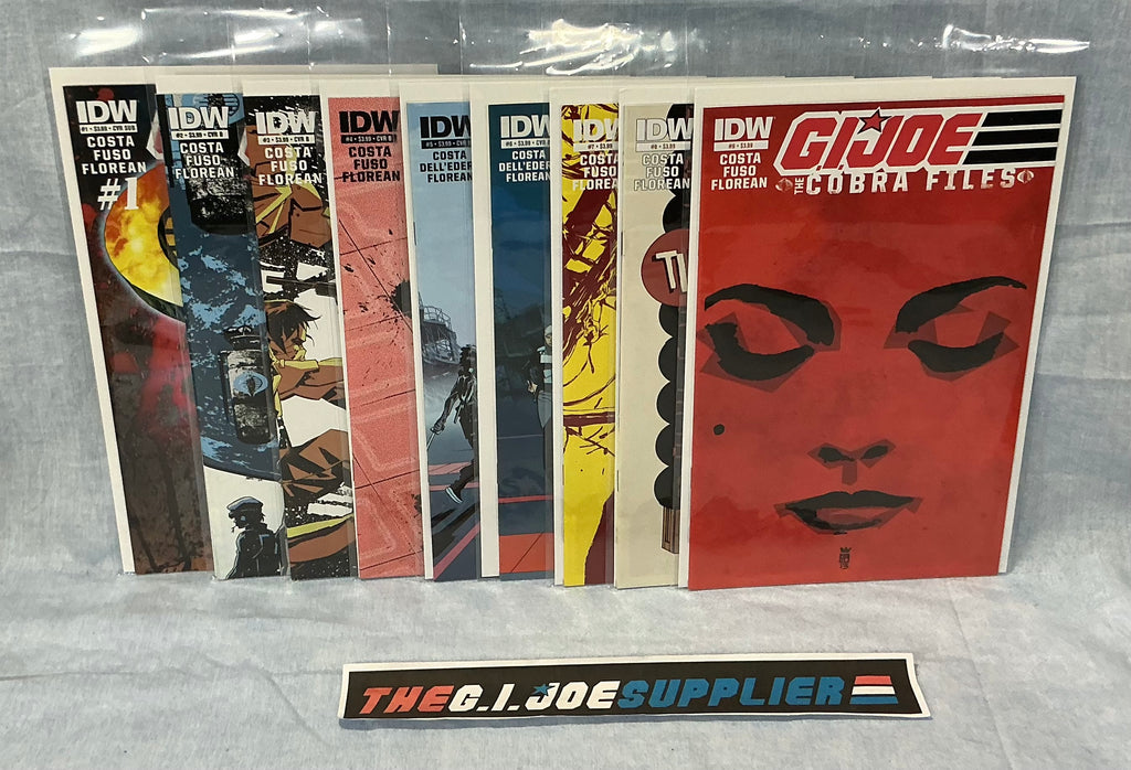 IDW PUBLISHING G.I. JOE THE COBRA FILES (2013) ISSUES #1-9 COMPLETE SERIES SET COMIC BOOK BUNDLE (b)