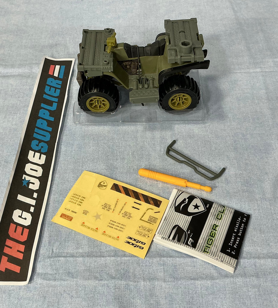 2009 ROC G.I. JOE TIGER CLAW A.T.V. VEHICLE ONLY NEW LOOSE INCOMPLETE