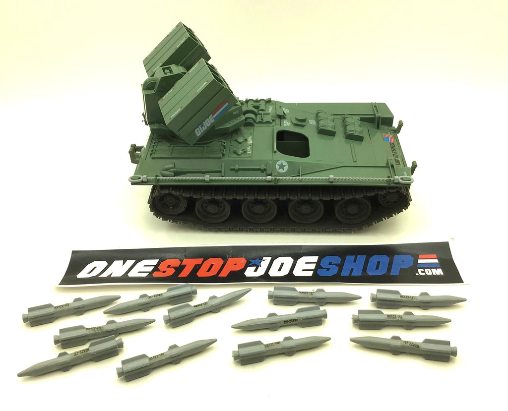 1983 VINTAGE ARAH G.I. JOE WOLVERINE ARMORED MISSILE VEHICLE ONLY LOOSE 100% COMPLETE (c) TOW CABLE FITS