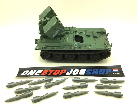 1983 VINTAGE ARAH G.I. JOE WOLVERINE ARMORED MISSILE VEHICLE ONLY LOOSE 100% COMPLETE (c) TOW CABLE FITS