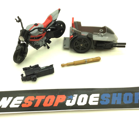 2009 ROC G.I. JOE SNARLER CYCLE ALPHA VEHICLE ONLY LOOSE 100% COMPLETE DECALS APPLIED