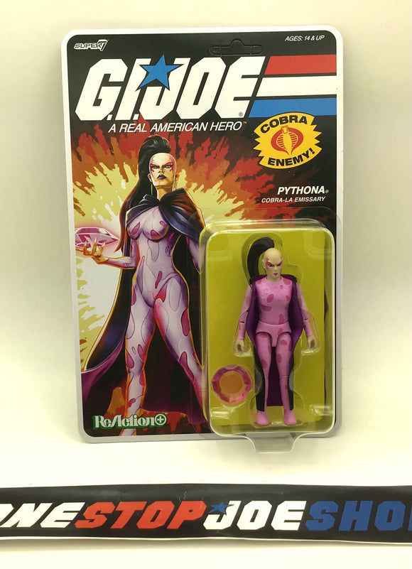 2025 SUPER7 REACTION+ G.I. JOE COBRA PYTHONA V1 COBRA-LA EMISSARY O-RING NEW SEALED UNPUNCHED