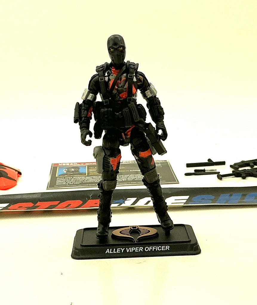 2015 SDCC 50TH ANNIVERSARY G.I. JOE COBRA ALLEY VIPER OFFICER V2 CRIMSON STRIKE PACK COMIC CONVENTION EXCLUSIVE LOOSE 100% COMPLETE + F/C
