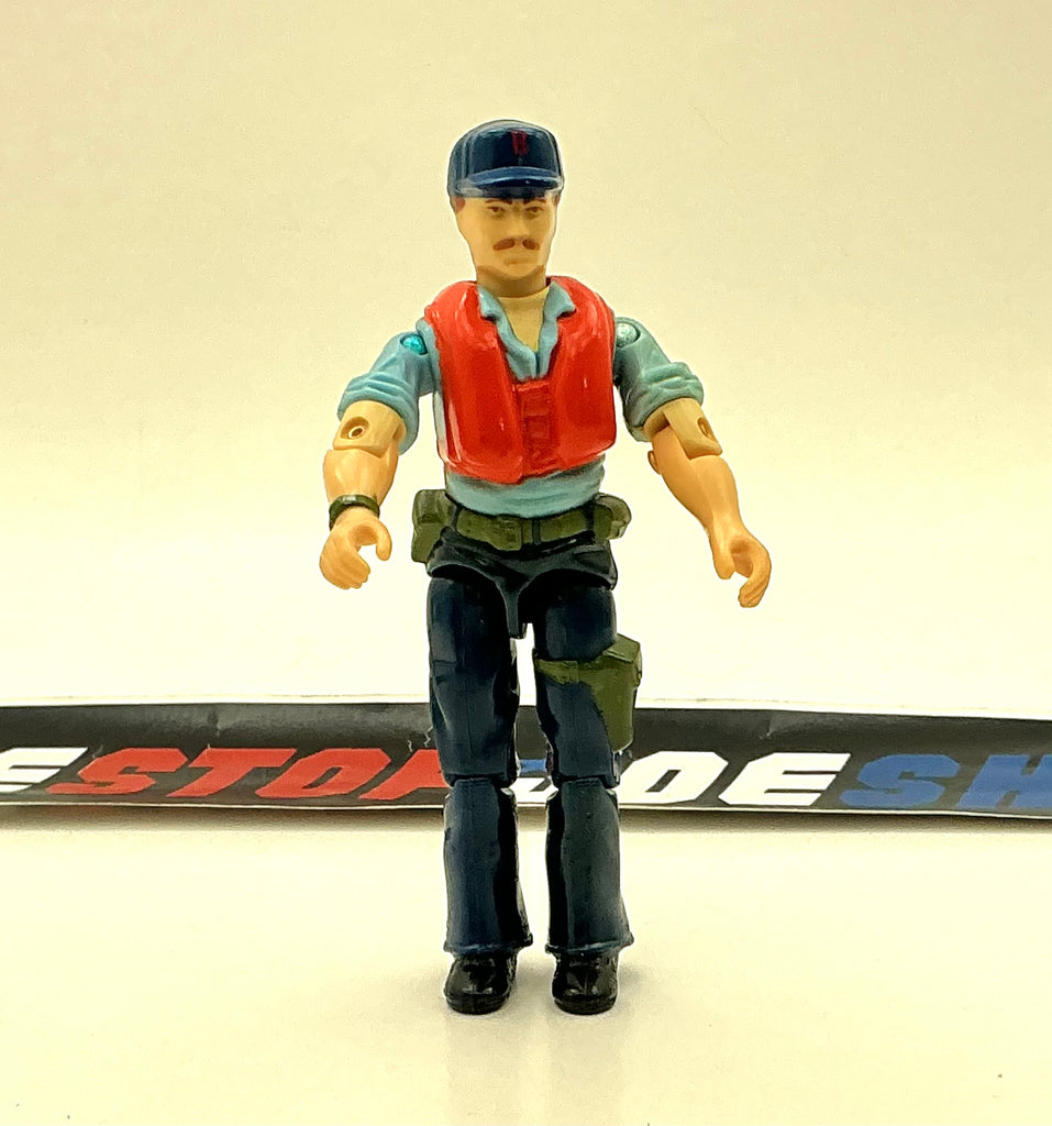1984 VINTAGE ARAH G.I. JOE CUTTER V1 HOVERCRAFT PILOT LOOSE 100% COMPLETE (a)