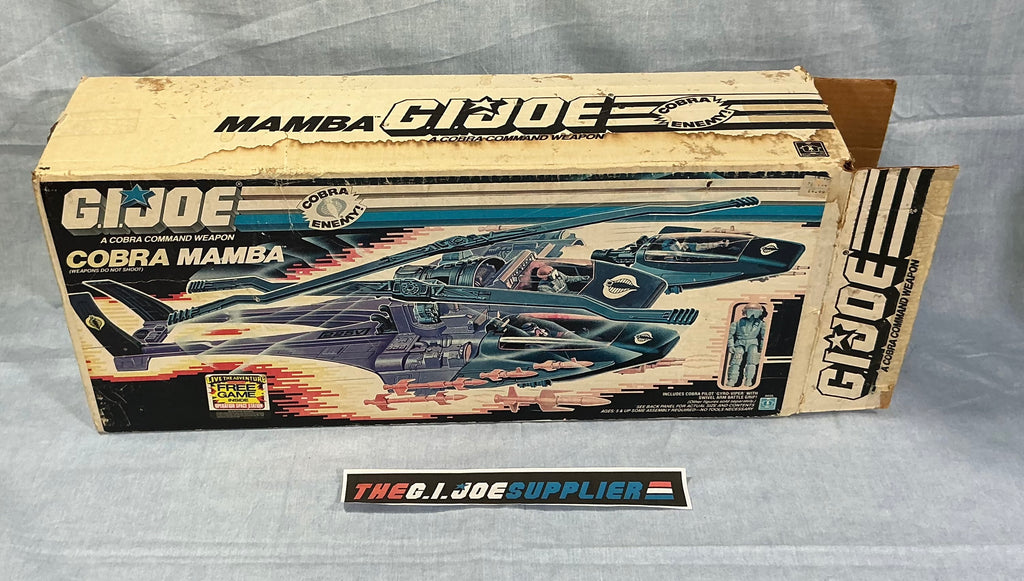 1987 VINTAGE ARAH G.I. JOE COBRA MAMBA VEHICLE BOX ONLY