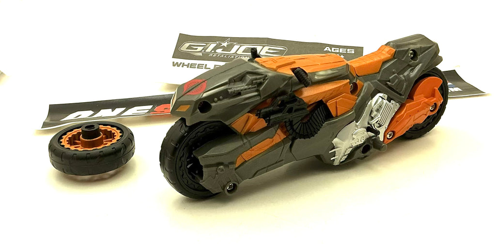 2013 RETALIATION G.I. JOE COBRA WHEEL BLASTER CYCLE ALPHA VEHICLE ONLY LOOSE 100% COMPLETE