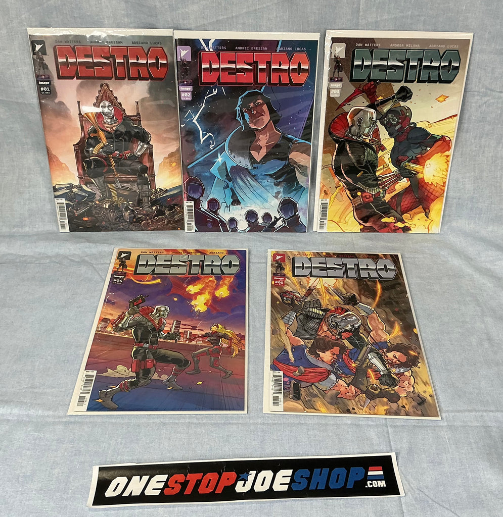 IMAGE SKYBOUND COMICS DESTRO (2024) ISSUE #1-5 [VARIOUS COVERS] COMPLETE SERIES SET COMIC BOOK BUNDLE HIGH GRADE