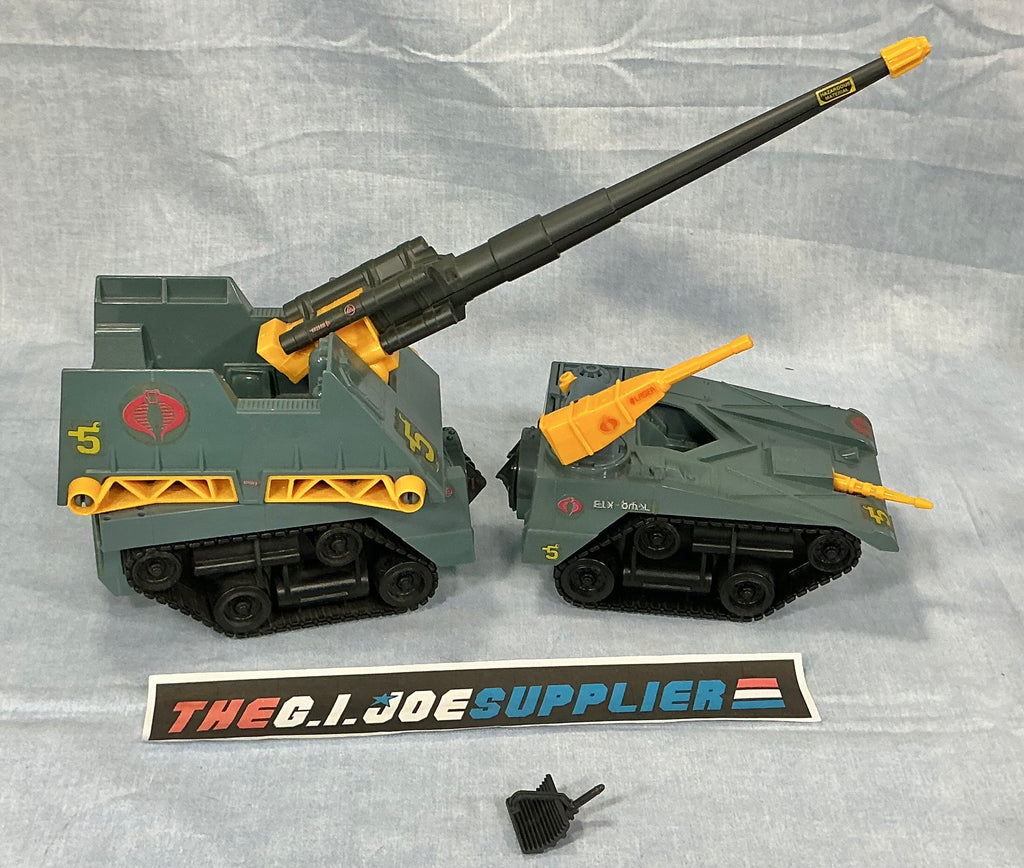 1987 VINTAGE ARAH G.I. JOE COBRA MAGGOT VEHICLE ONLY LOOSE 100% COMPLETE (a) TURRET HOLDS