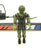 1988 VINTAGE ARAH G.I. JOE HIT AND RUN V1 LIGHT INFANTRYMAN LOOSE 100% COMPLETE (c)