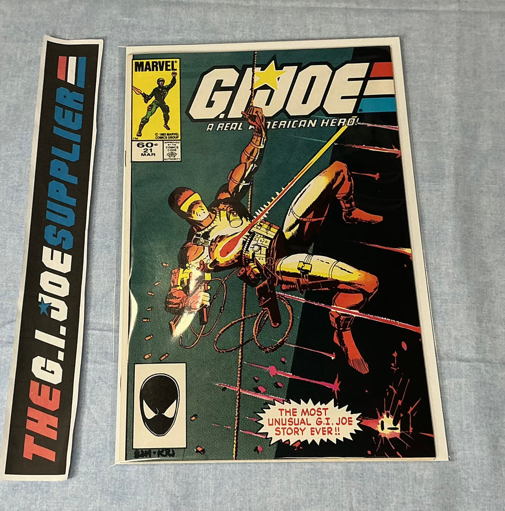 MARVEL COMICS G.I. JOE A REAL AMERICAN HERO (1982-1994) ISSUE #21 COMIC BOOK MARCH 1984 3RD PRINTING DIRECT EDITION KEY ISSUE (d)