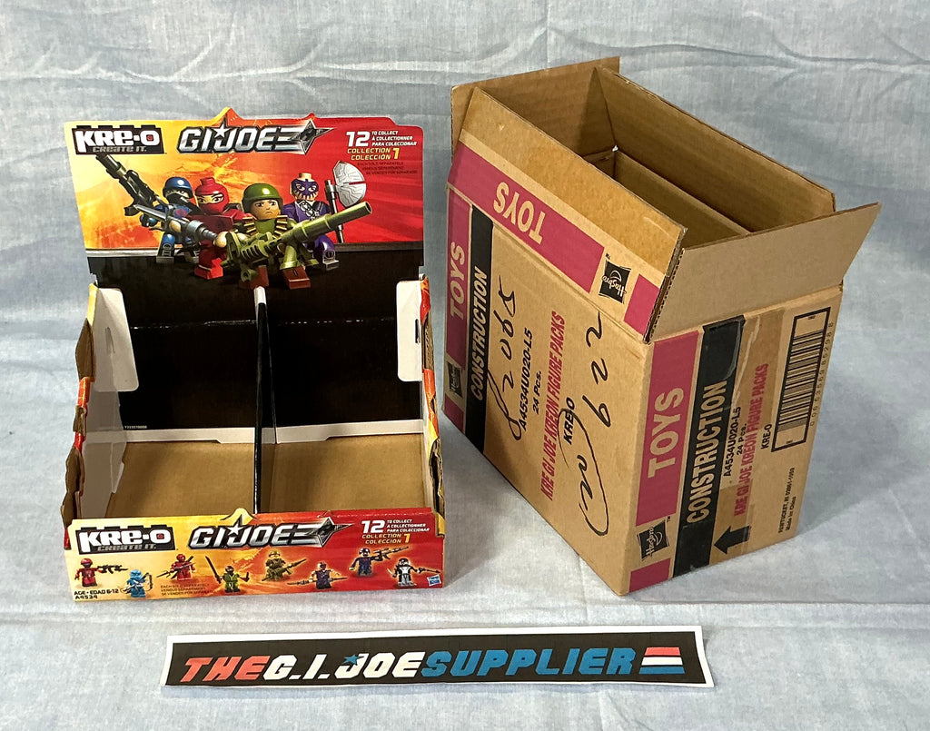 KRE-O G.I. JOE SINGLE FIGURE KREON SERIES WAVE COLLECTION 1 SHELF DISPLAY BOX AND CASE BOX ONLY