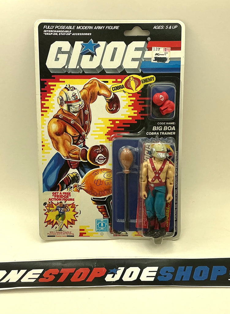 1987 VINTAGE ARAH G.I. JOE COBRA BIG BOA V1 COBRA TRAINER NEW SEALED FRIDGE OFFER MOC