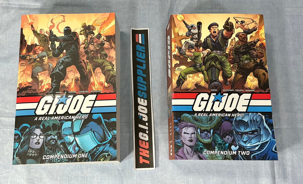 IMAGE SKYBOUND COMICS / MARVEL G.I. JOE A REAL AMERICAN HERO (1982-1994) COMPENDIUM TPB OMNIBUS VOL. 1 + VOL. 2 COMIC BOOK BUNDLE
