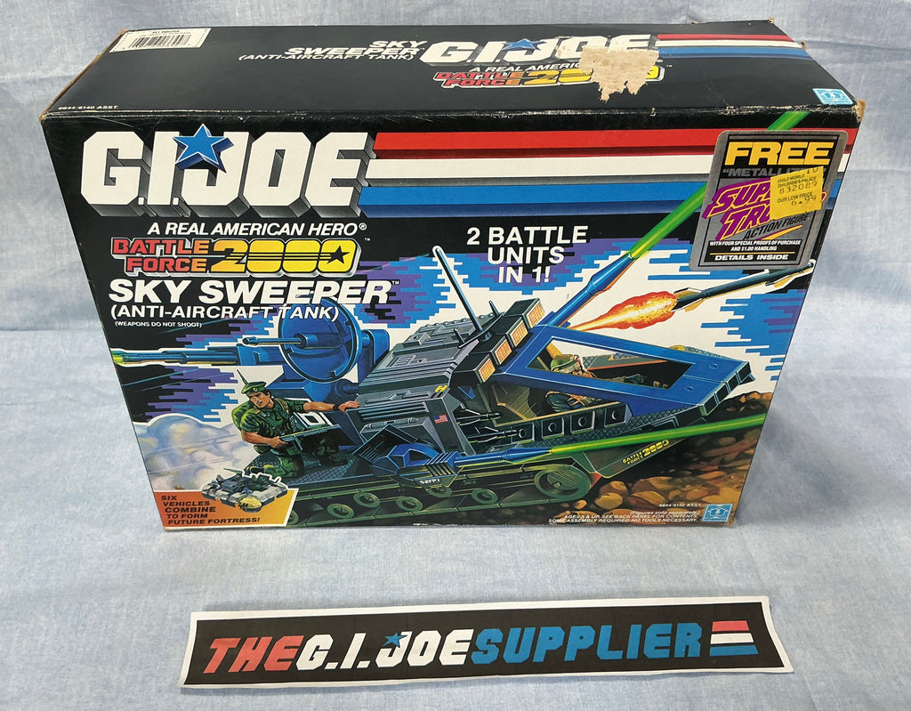 1987 VINTAGE ARAH G.I. JOE SKY SWEEPER BATTLE FORCE 2000 VEHICLE BOX ONLY (b)