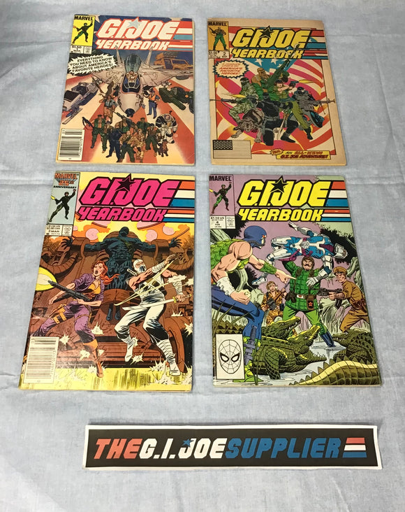 MARVEL COMICS G.I. JOE YEARBOOK (1985-1988) ISSUE #1-4 COMPLETE SERIES SET COMIC BOOK