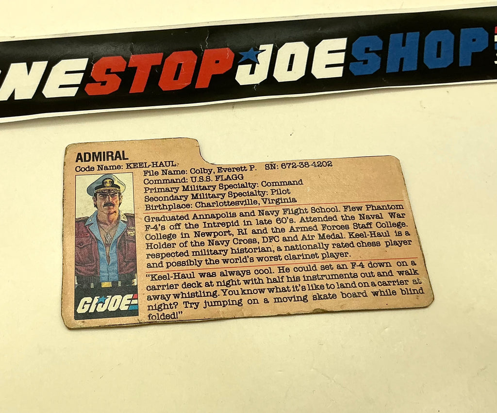 1985 VINTAGE ARAH KEEL-HAUL V1 FILE CARD