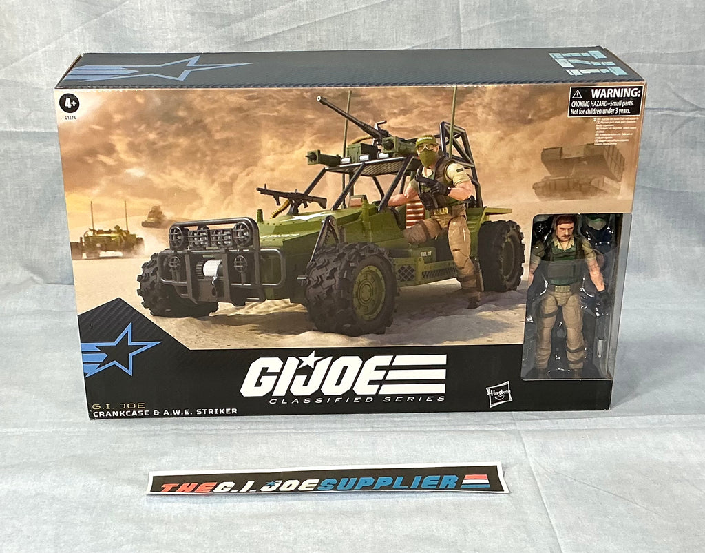 2025 SDCC CLASSIFIED G.I. JOE A.W.E. AWE STRIKER VEHICLE W/ CRANKCASE FIGURE #171 6" COMIC CONVENTION PULSE EXCLUSIVE NEW SEALED