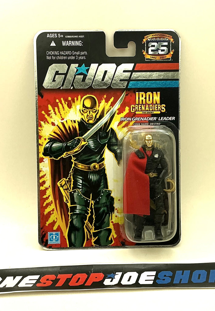 2008 25TH ANNIVERSARY G.I. JOE COBRA DESTRO V16 WAVE 5 NEW SEALED FOIL CARD