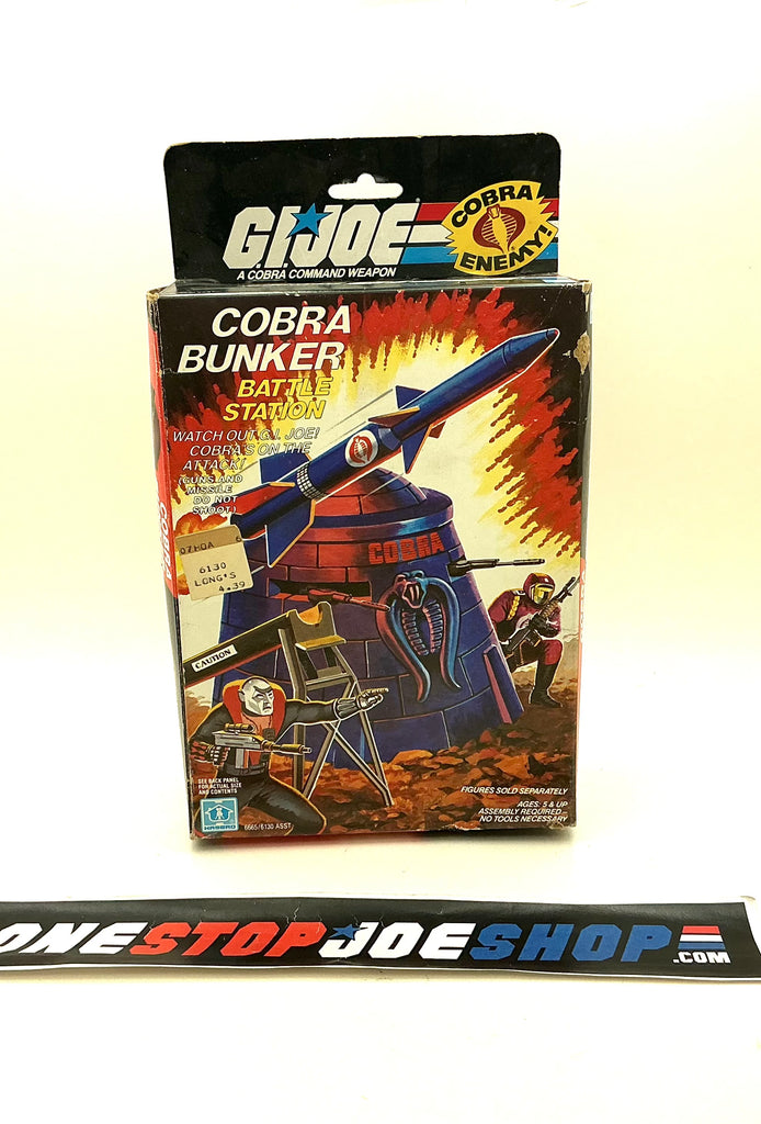 1985 VINTAGE ARAH G.I. JOE COBRA BUNKER BATTLEFIELD ACCESSORIES BOX ONLY