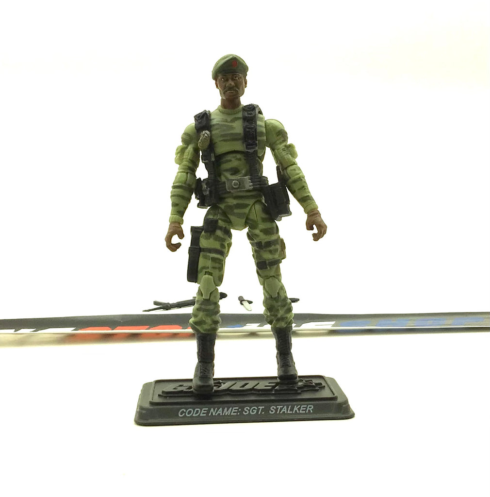 2007 25TH ANNIVERSARY G.I. JOE SGT. STALKER V9 WAVE 3 WIDE 'DIAPER' CROTCH VARIANT LOOSE 100% COMPLETE NO F/C