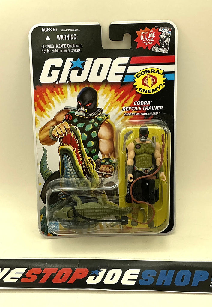 2008 25TH ANNIVERSARY G.I. JOE COBRA CROC MASTER V3 WAVE 10 NEW SEALED (c)