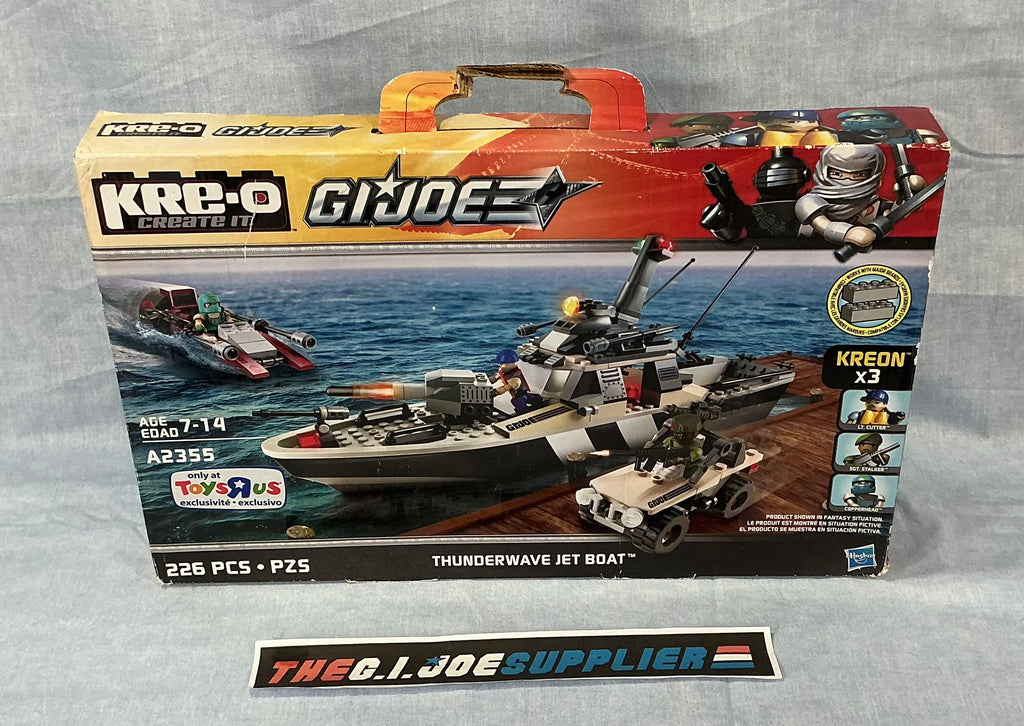 KRE-O A2355 G.I. JOE COBRA THUNDERWAVE JET BOAT SET NEW SEALED